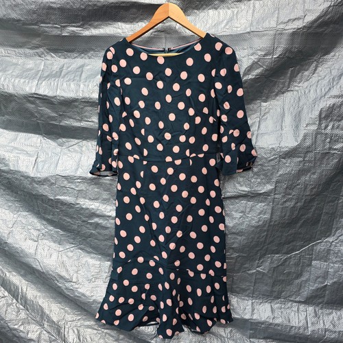 Boden abito midi rosa - navy, a